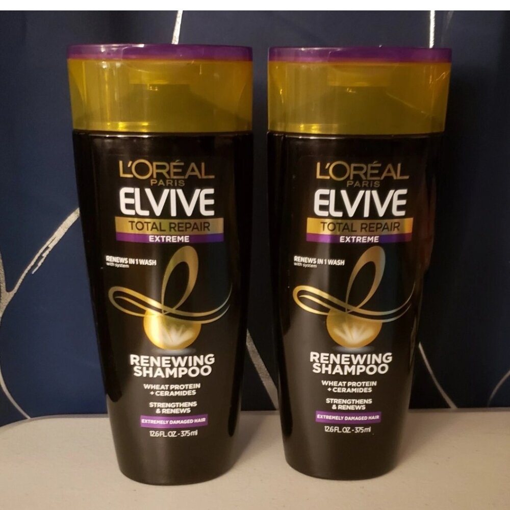 4/$20 2-Pk L'Oreal Paris Elvive Total Repair Extreme Renewing Shampoo New 12.6oz